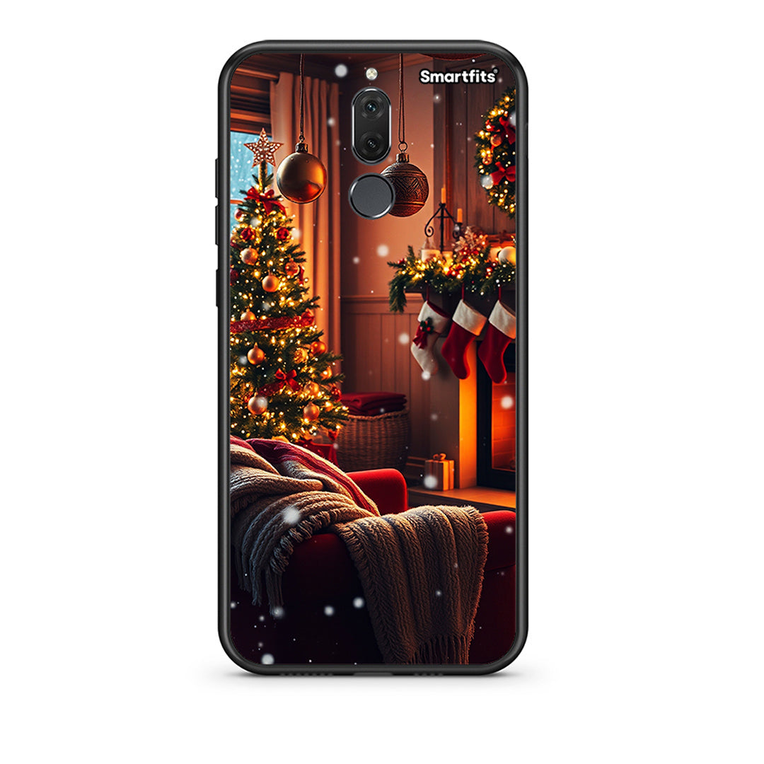 huawei mate 10 lite Home For Christmas θήκη από τη Smartfits με σχέδιο στο πίσω μέρος και μαύρο περίβλημα | Smartphone case with colorful back and black bezels by Smartfits