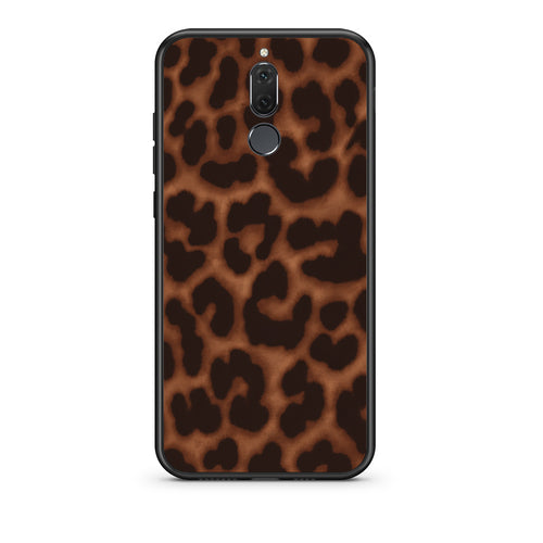 Θήκη Huawei Mate 10 Lite Leopard Print Dark Brown από τη Smartfits με σχέδιο στο πίσω μέρος και μαύρο περίβλημα | Huawei Mate 10 Lite Leopard Print Dark Brown case with colorful back and black bezels