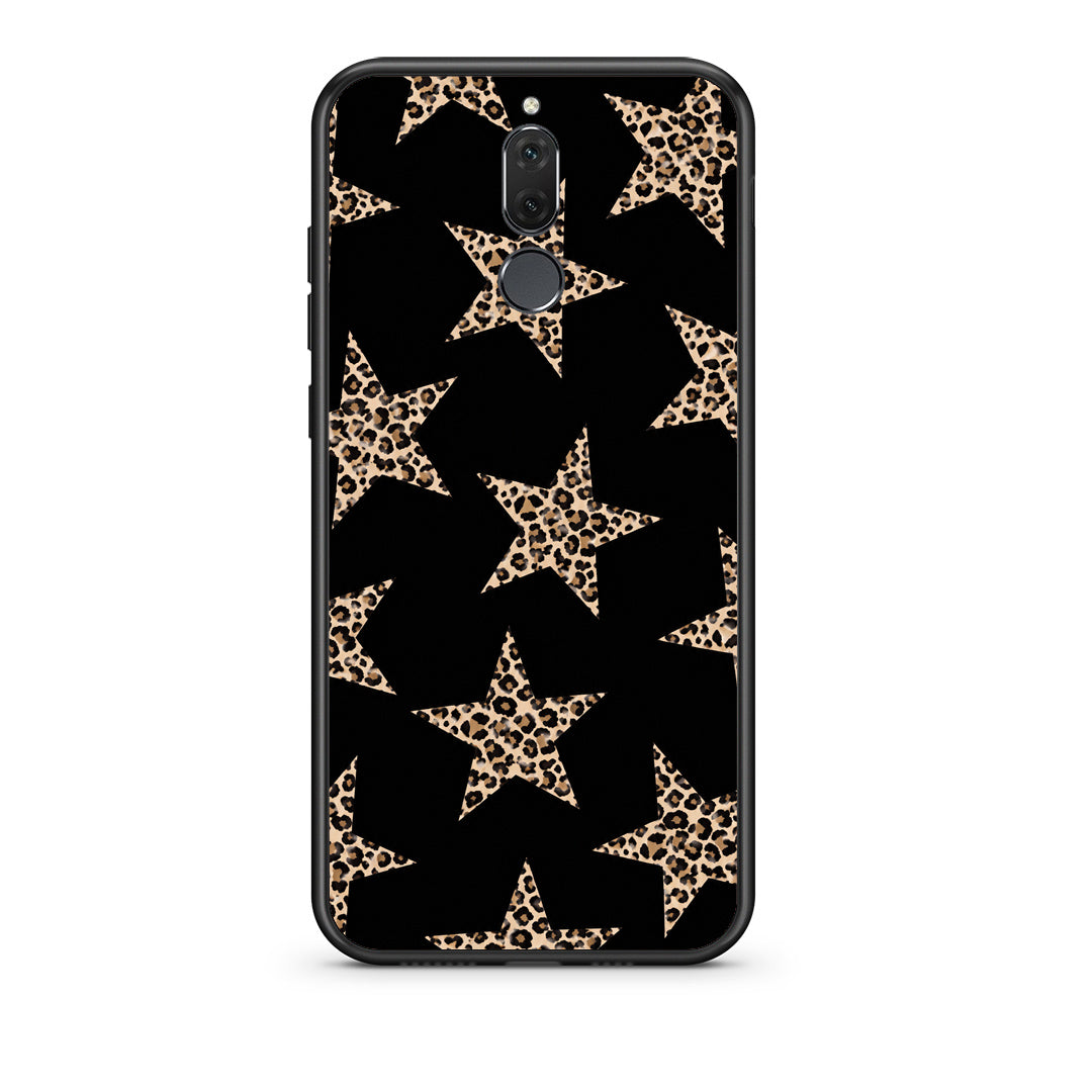 Θήκη Huawei Mate 10 Lite Leopard Stars on Black από τη Smartfits με σχέδιο στο πίσω μέρος και μαύρο περίβλημα | Huawei Mate 10 Lite Leopard Stars on Black case with colorful back and black bezels