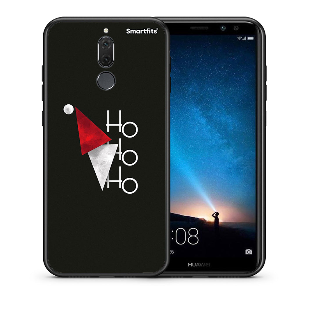 Θήκη Huawei Mate 10 Lite Minimal Christmas από τη Smartfits με σχέδιο στο πίσω μέρος και μαύρο περίβλημα | Huawei Mate 10 Lite Minimal Christmas case with colorful back and black bezels