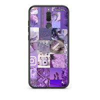 Thumbnail for huawei mate 10 lite Purple Aesthetic Collage θήκη από τη Smartfits με σχέδιο στο πίσω μέρος και μαύρο περίβλημα | Smartphone case with colorful back and black bezels by Smartfits