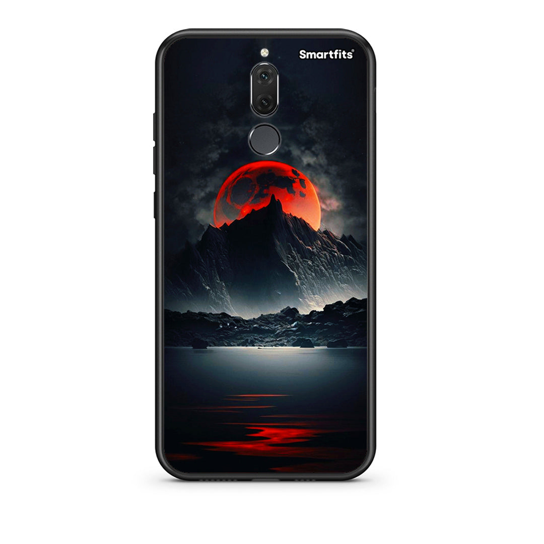 huawei mate 10 lite Red Full Moon θήκη από τη Smartfits με σχέδιο στο πίσω μέρος και μαύρο περίβλημα | Smartphone case with colorful back and black bezels by Smartfits