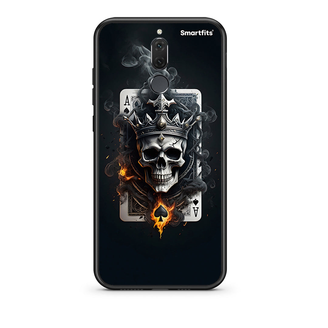 huawei mate 10 lite Skull King Ace θήκη από τη Smartfits με σχέδιο στο πίσω μέρος και μαύρο περίβλημα | Smartphone case with colorful back and black bezels by Smartfits