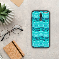 Thumbnail for Swimming Dolphins - Huawei Mate 10 Lite θήκη