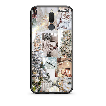 huawei mate 10 lite White Christmas θήκη από τη Smartfits με σχέδιο στο πίσω μέρος και μαύρο περίβλημα | Smartphone case with colorful back and black bezels by Smartfits