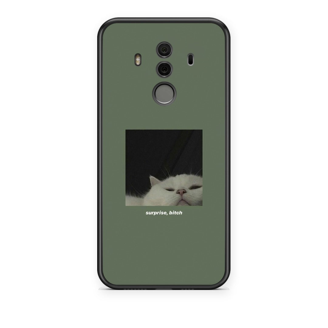 Θήκη Huawei Mate 10 Pro Bitch Surprise από τη Smartfits με σχέδιο στο πίσω μέρος και μαύρο περίβλημα | Huawei Mate 10 Pro Bitch Surprise case with colorful back and black bezels