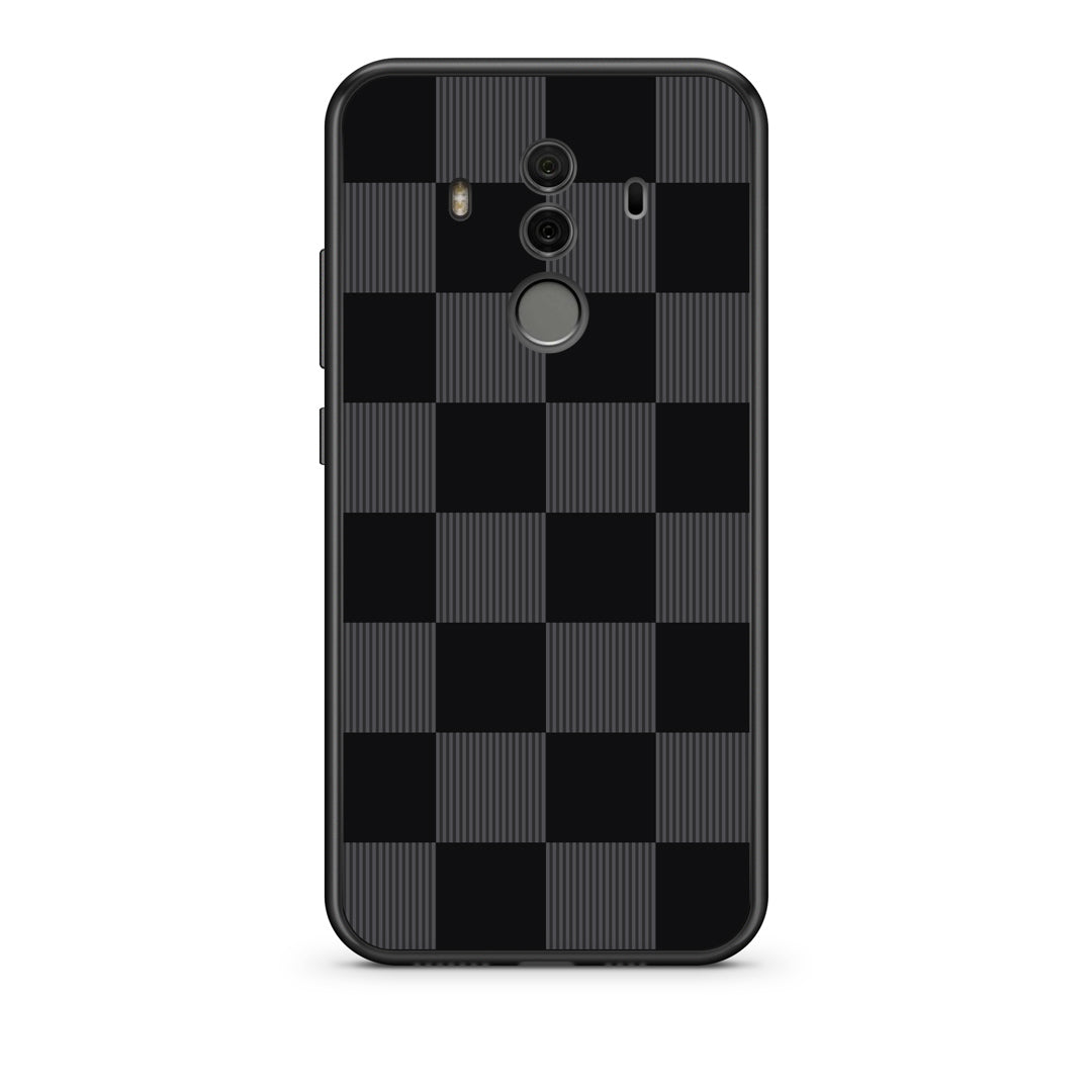 Θήκη Huawei Mate 10 Pro Black and Charcoal Striped Checks από τη Smartfits με σχέδιο στο πίσω μέρος και μαύρο περίβλημα | Huawei Mate 10 Pro Black and Charcoal Striped Checks case with colorful back and black bezels