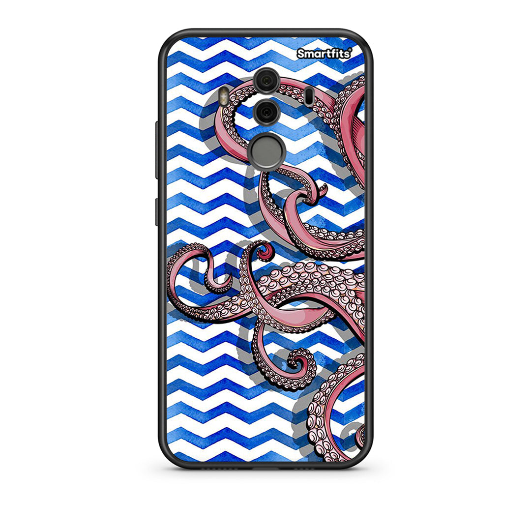 Huawei Mate 10 Pro Chevron Devilfish θήκη από τη Smartfits με σχέδιο στο πίσω μέρος και μαύρο περίβλημα | Smartphone case with colorful back and black bezels by Smartfits