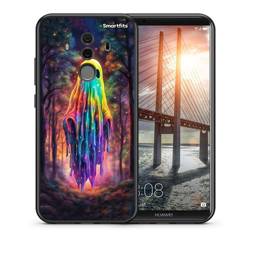 Θήκη Huawei Mate 10 Pro Halloween Ghost από τη Smartfits με σχέδιο στο πίσω μέρος και μαύρο περίβλημα | Huawei Mate 10 Pro Halloween Ghost case with colorful back and black bezels