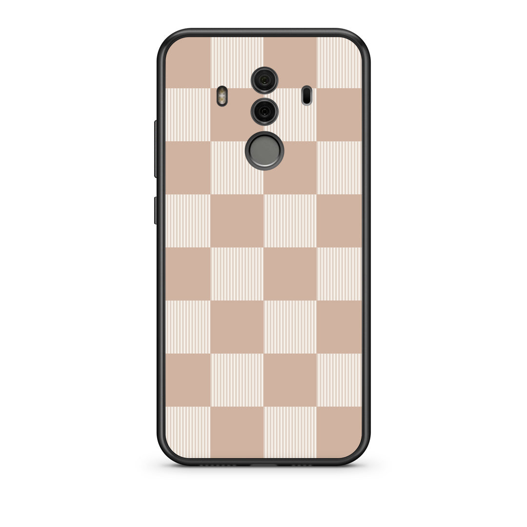 Θήκη Huawei Mate 10 Pro Latte and Cream Striped Checks από τη Smartfits με σχέδιο στο πίσω μέρος και μαύρο περίβλημα | Huawei Mate 10 Pro Latte and Cream Striped Checks case with colorful back and black bezels