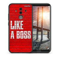 Thumbnail for Θήκη Huawei Mate 10 Pro Like A Boss από τη Smartfits με σχέδιο στο πίσω μέρος και μαύρο περίβλημα | Huawei Mate 10 Pro Like A Boss case with colorful back and black bezels