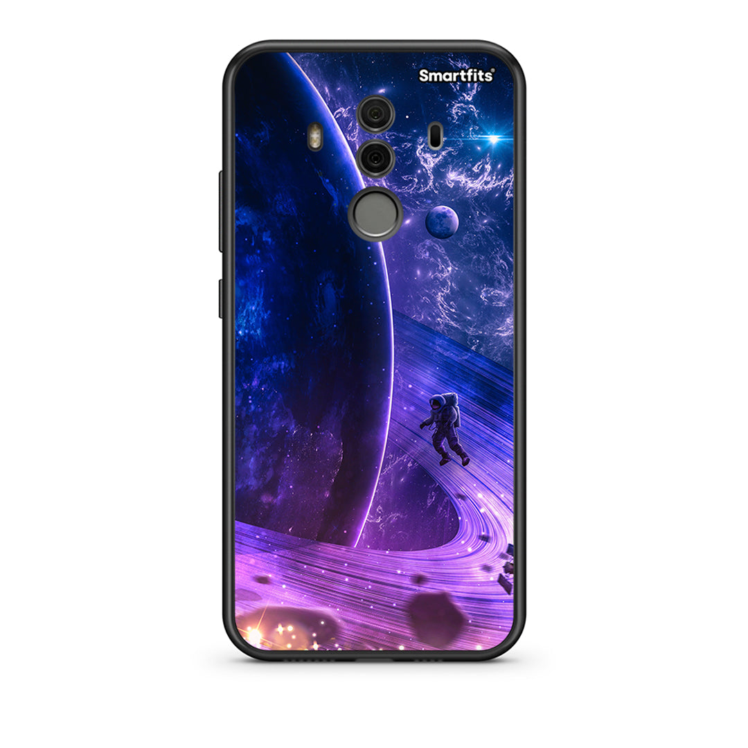 Huawei Mate 10 Pro Lost Astronaut θήκη από τη Smartfits με σχέδιο στο πίσω μέρος και μαύρο περίβλημα | Smartphone case with colorful back and black bezels by Smartfits