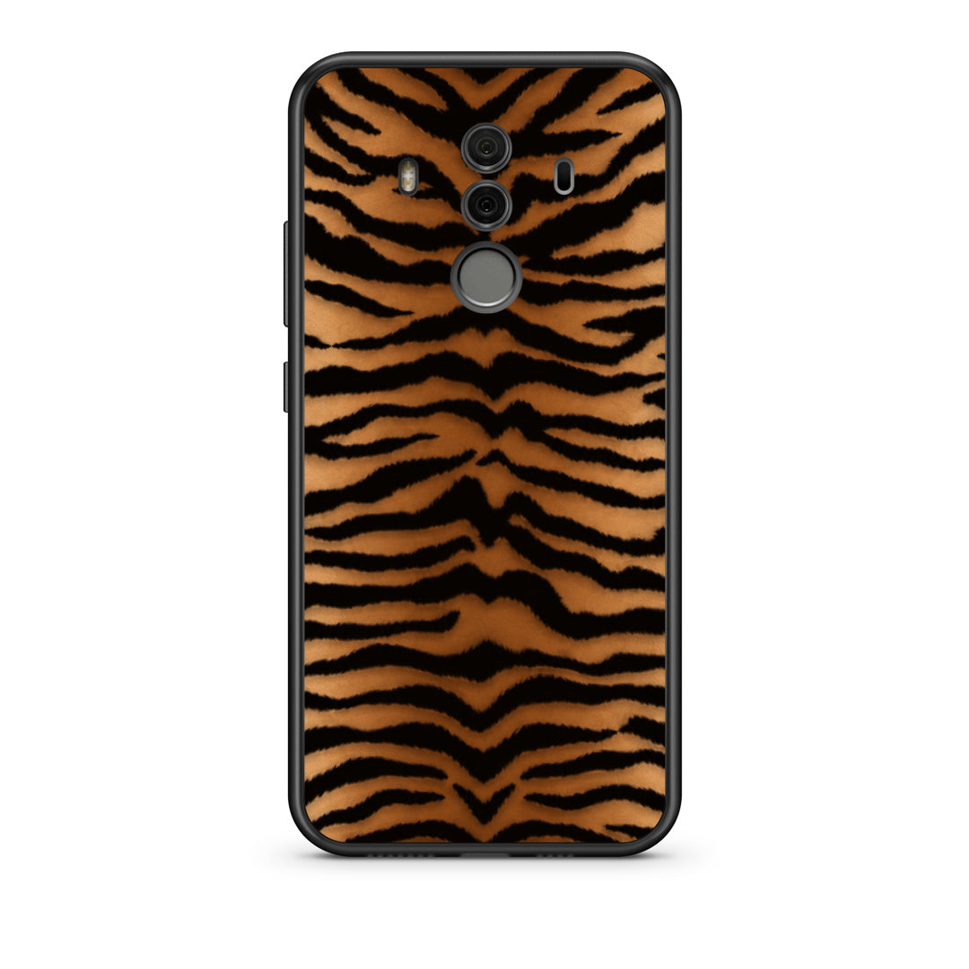 Θήκη Huawei Mate 10 Pro Tiger Print Orange and Black από τη Smartfits με σχέδιο στο πίσω μέρος και μαύρο περίβλημα | Huawei Mate 10 Pro Tiger Print Orange and Black case with colorful back and black bezels