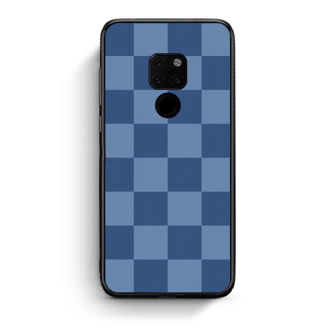 Θήκη Huawei Mate 20 Denim Blue Checkerboard από τη Smartfits με σχέδιο στο πίσω μέρος και μαύρο περίβλημα | Huawei Mate 20 Denim Blue Checkerboard case with colorful back and black bezels