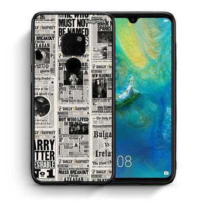 Θήκη Huawei Mate 20 Harry Paper από τη Smartfits με σχέδιο στο πίσω μέρος και μαύρο περίβλημα | Huawei Mate 20 Harry Paper case with colorful back and black bezels