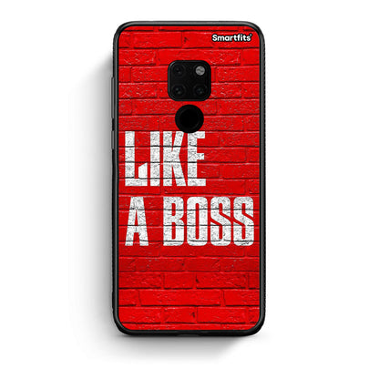 Huawei Mate 20 Like A Boss θήκη από τη Smartfits με σχέδιο στο πίσω μέρος και μαύρο περίβλημα | Smartphone case with colorful back and black bezels by Smartfits