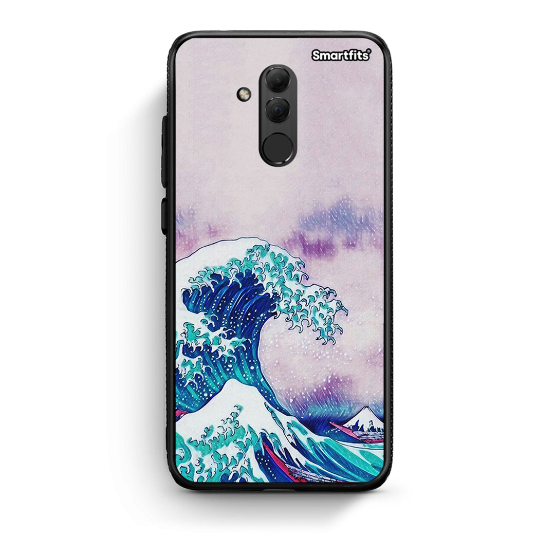 Huawei Mate 20 Lite Blue Waves θήκη από τη Smartfits με σχέδιο στο πίσω μέρος και μαύρο περίβλημα | Smartphone case with colorful back and black bezels by Smartfits