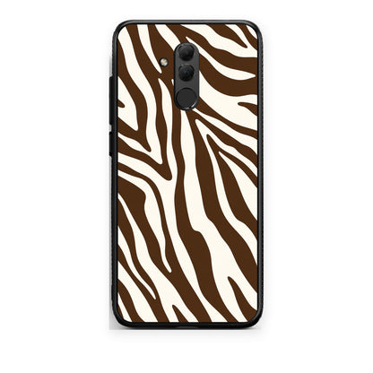 Θήκη Huawei Mate 20 Lite Brown and Cream Zebra Stripes από τη Smartfits με σχέδιο στο πίσω μέρος και μαύρο περίβλημα | Huawei Mate 20 Lite Brown and Cream Zebra Stripes case with colorful back and black bezels