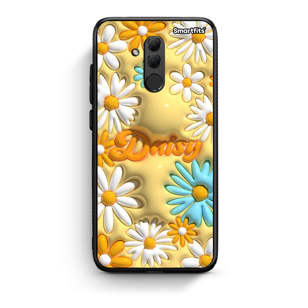 Huawei Mate 20 Lite Bubble Daisies θήκη από τη Smartfits με σχέδιο στο πίσω μέρος και μαύρο περίβλημα | Smartphone case with colorful back and black bezels by Smartfits