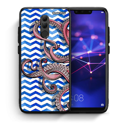 Θήκη Huawei Mate 20 Lite Chevron Devilfish από τη Smartfits με σχέδιο στο πίσω μέρος και μαύρο περίβλημα | Huawei Mate 20 Lite Chevron Devilfish case with colorful back and black bezels
