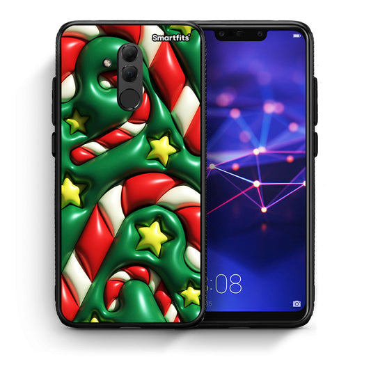 Θήκη Huawei Mate 20 Lite Christmas Bubbles από τη Smartfits με σχέδιο στο πίσω μέρος και μαύρο περίβλημα | Huawei Mate 20 Lite Christmas Bubbles case with colorful back and black bezels