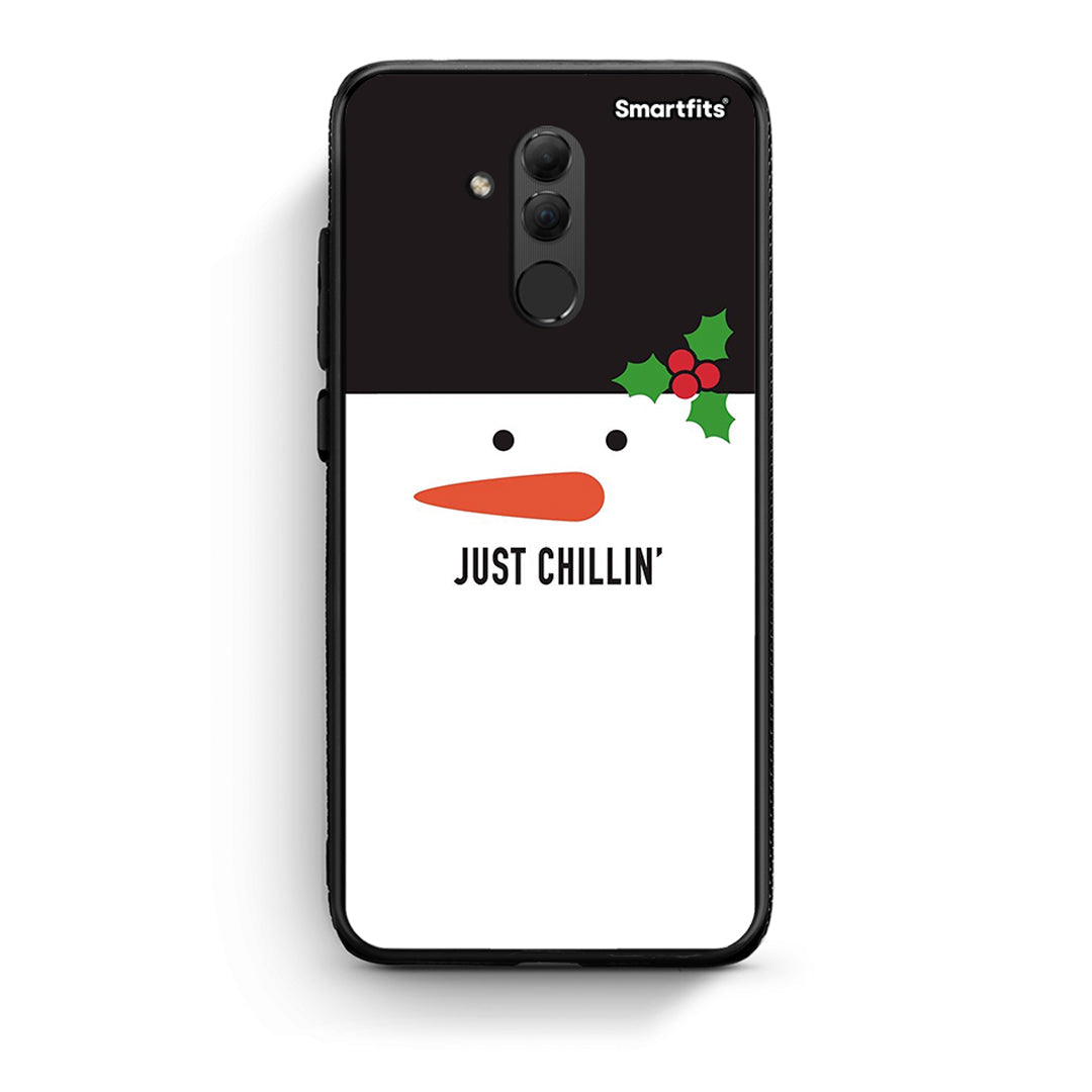 Huawei Mate 20 Lite Christmas Chillin θήκη από τη Smartfits με σχέδιο στο πίσω μέρος και μαύρο περίβλημα | Smartphone case with colorful back and black bezels by Smartfits