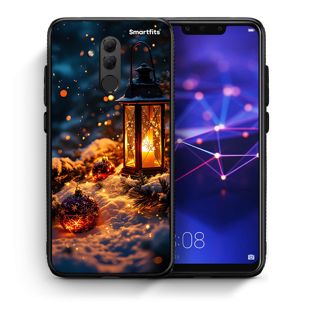 Θήκη Huawei Mate 20 Lite Christmas Ornaments από τη Smartfits με σχέδιο στο πίσω μέρος και μαύρο περίβλημα | Huawei Mate 20 Lite Christmas Ornaments case with colorful back and black bezels