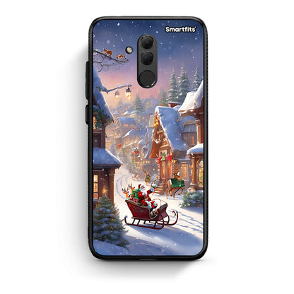 Huawei Mate 20 Lite Christmas Snow θήκη από τη Smartfits με σχέδιο στο πίσω μέρος και μαύρο περίβλημα | Smartphone case with colorful back and black bezels by Smartfits