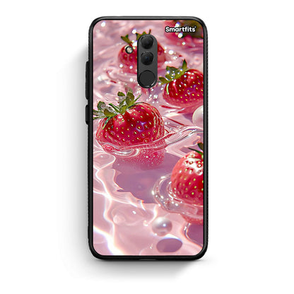 Huawei Mate 20 Lite Juicy Strawberries θήκη από τη Smartfits με σχέδιο στο πίσω μέρος και μαύρο περίβλημα | Smartphone case with colorful back and black bezels by Smartfits