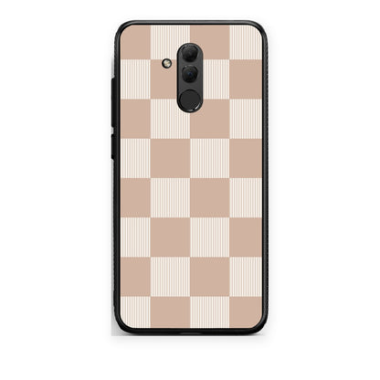 Θήκη Huawei Mate 20 Lite Latte and Cream Striped Checks από τη Smartfits με σχέδιο στο πίσω μέρος και μαύρο περίβλημα | Huawei Mate 20 Lite Latte and Cream Striped Checks case with colorful back and black bezels