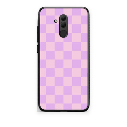 Θήκη Huawei Mate 20 Lite Lavender and Pink Checkerboard από τη Smartfits με σχέδιο στο πίσω μέρος και μαύρο περίβλημα | Huawei Mate 20 Lite Lavender and Pink Checkerboard case with colorful back and black bezels