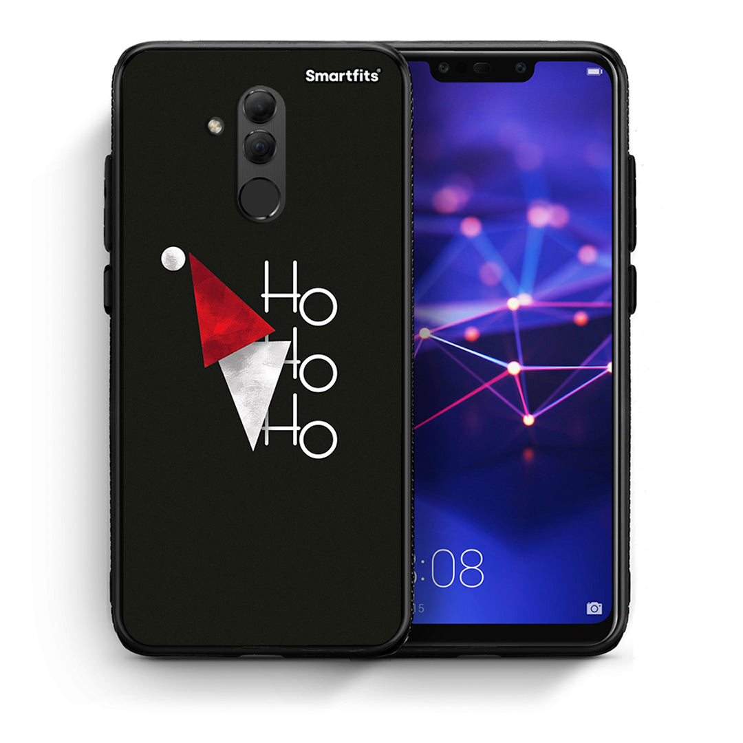 Θήκη Huawei Mate 20 Lite Minimal Christmas από τη Smartfits με σχέδιο στο πίσω μέρος και μαύρο περίβλημα | Huawei Mate 20 Lite Minimal Christmas case with colorful back and black bezels