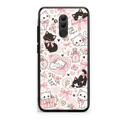 Θήκη Huawei Mate 20 Lite Pink Bows and Kittens Collage από τη Smartfits με σχέδιο στο πίσω μέρος και μαύρο περίβλημα | Huawei Mate 20 Lite Pink Bows and Kittens Collage case with colorful back and black bezels
