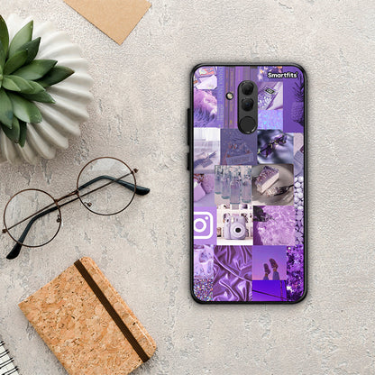 Purple Aesthetic Collage - Huawei Mate 20 Lite θήκη