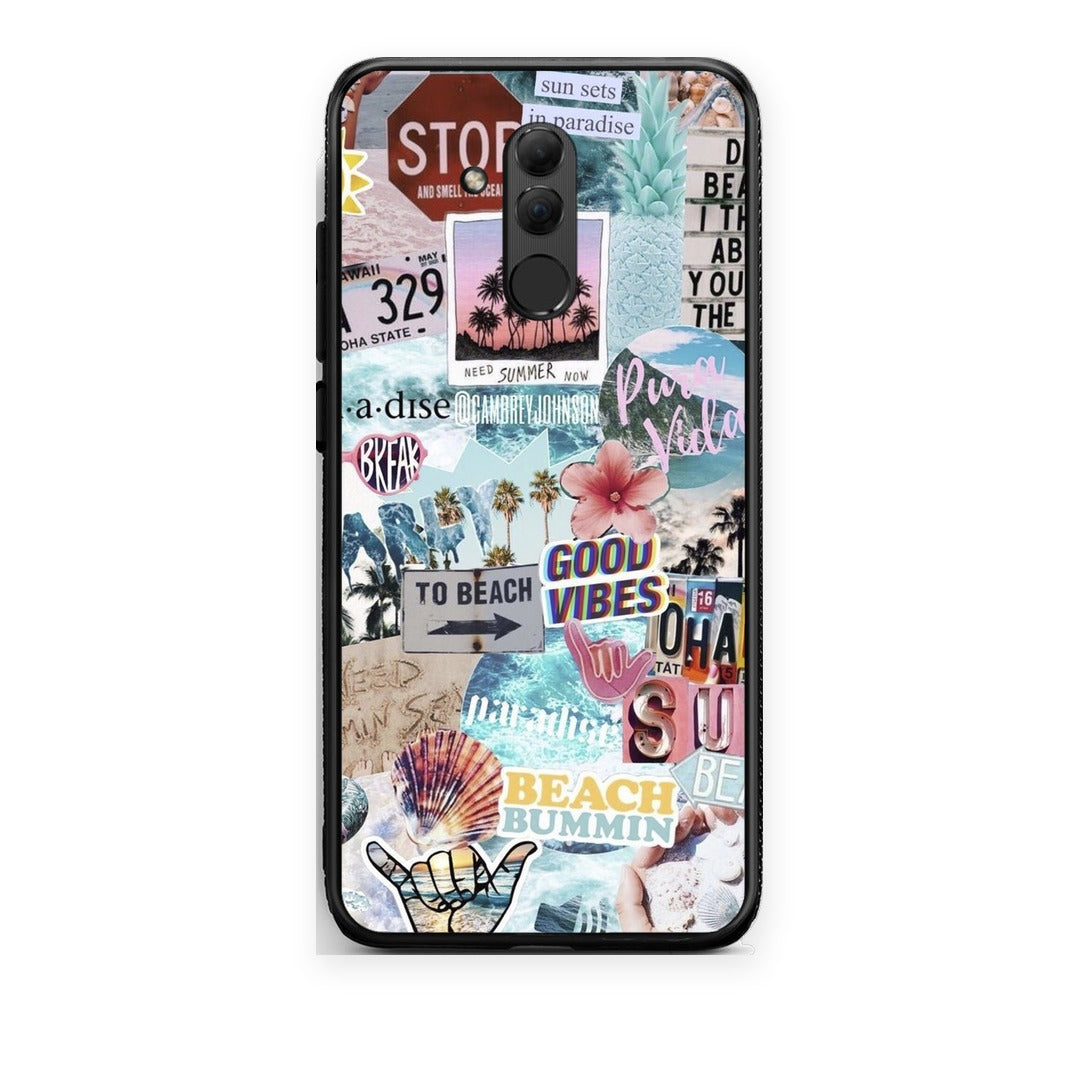 Θήκη Huawei Mate 20 Lite Summer Vibes από τη Smartfits με σχέδιο στο πίσω μέρος και μαύρο περίβλημα | Huawei Mate 20 Lite Summer Vibes case with colorful back and black bezels