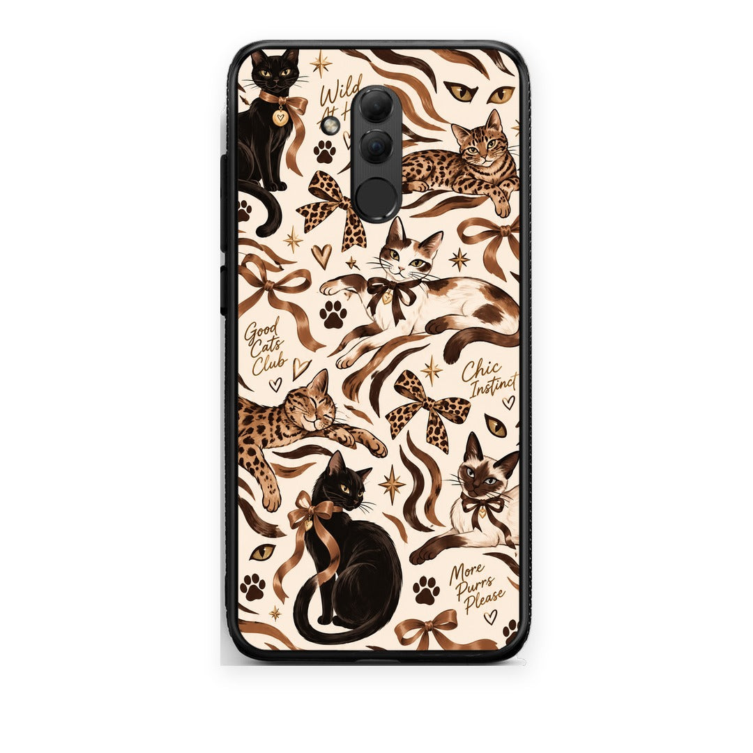 Θήκη Huawei Mate 20 Lite Wild Cats and Animal Print Collage από τη Smartfits με σχέδιο στο πίσω μέρος και μαύρο περίβλημα | Huawei Mate 20 Lite Wild Cats and Animal Print Collage case with colorful back and black bezels