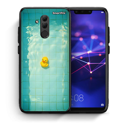 Θήκη Huawei Mate 20 Lite Yellow Duck από τη Smartfits με σχέδιο στο πίσω μέρος και μαύρο περίβλημα | Huawei Mate 20 Lite Yellow Duck case with colorful back and black bezels