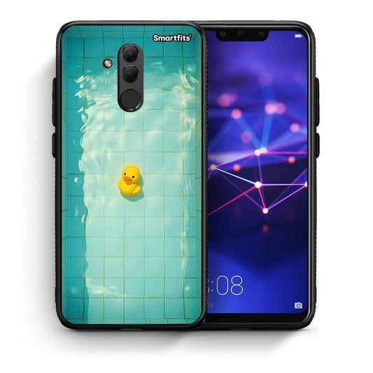 Θήκη Huawei Mate 20 Lite Yellow Duck από τη Smartfits με σχέδιο στο πίσω μέρος και μαύρο περίβλημα | Huawei Mate 20 Lite Yellow Duck case with colorful back and black bezels