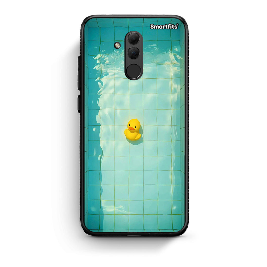 Huawei Mate 20 Lite Yellow Duck θήκη από τη Smartfits με σχέδιο στο πίσω μέρος και μαύρο περίβλημα | Smartphone case with colorful back and black bezels by Smartfits