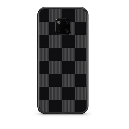 Θήκη Huawei Mate 20 Pro Black and Charcoal Striped Checks από τη Smartfits με σχέδιο στο πίσω μέρος και μαύρο περίβλημα | Huawei Mate 20 Pro Black and Charcoal Striped Checks case with colorful back and black bezels