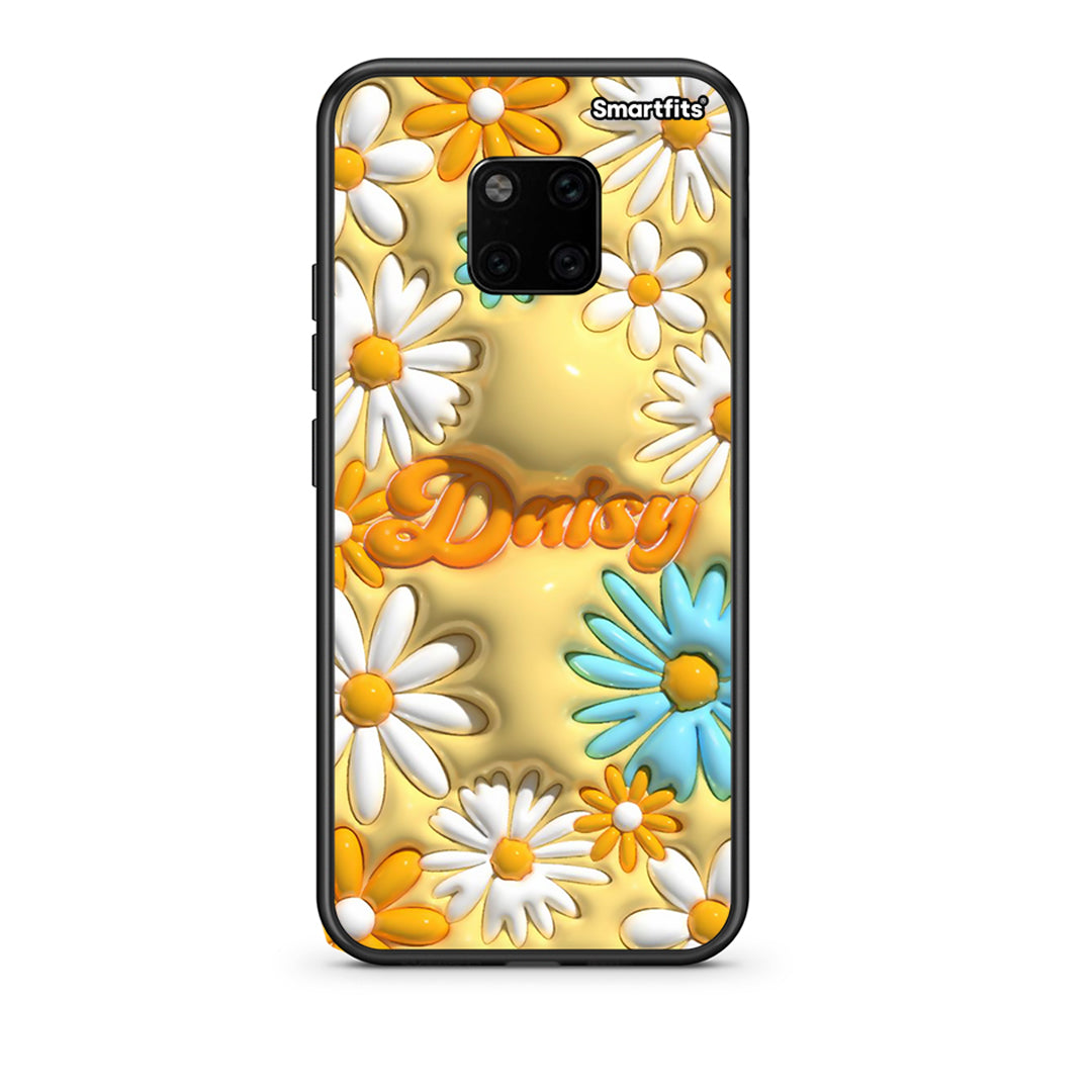 Huawei Mate 20 Pro Bubble Daisies θήκη από τη Smartfits με σχέδιο στο πίσω μέρος και μαύρο περίβλημα | Smartphone case with colorful back and black bezels by Smartfits