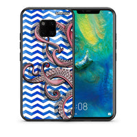 Thumbnail for Θήκη Huawei Mate 20 Pro Chevron Devilfish από τη Smartfits με σχέδιο στο πίσω μέρος και μαύρο περίβλημα | Huawei Mate 20 Pro Chevron Devilfish case with colorful back and black bezels