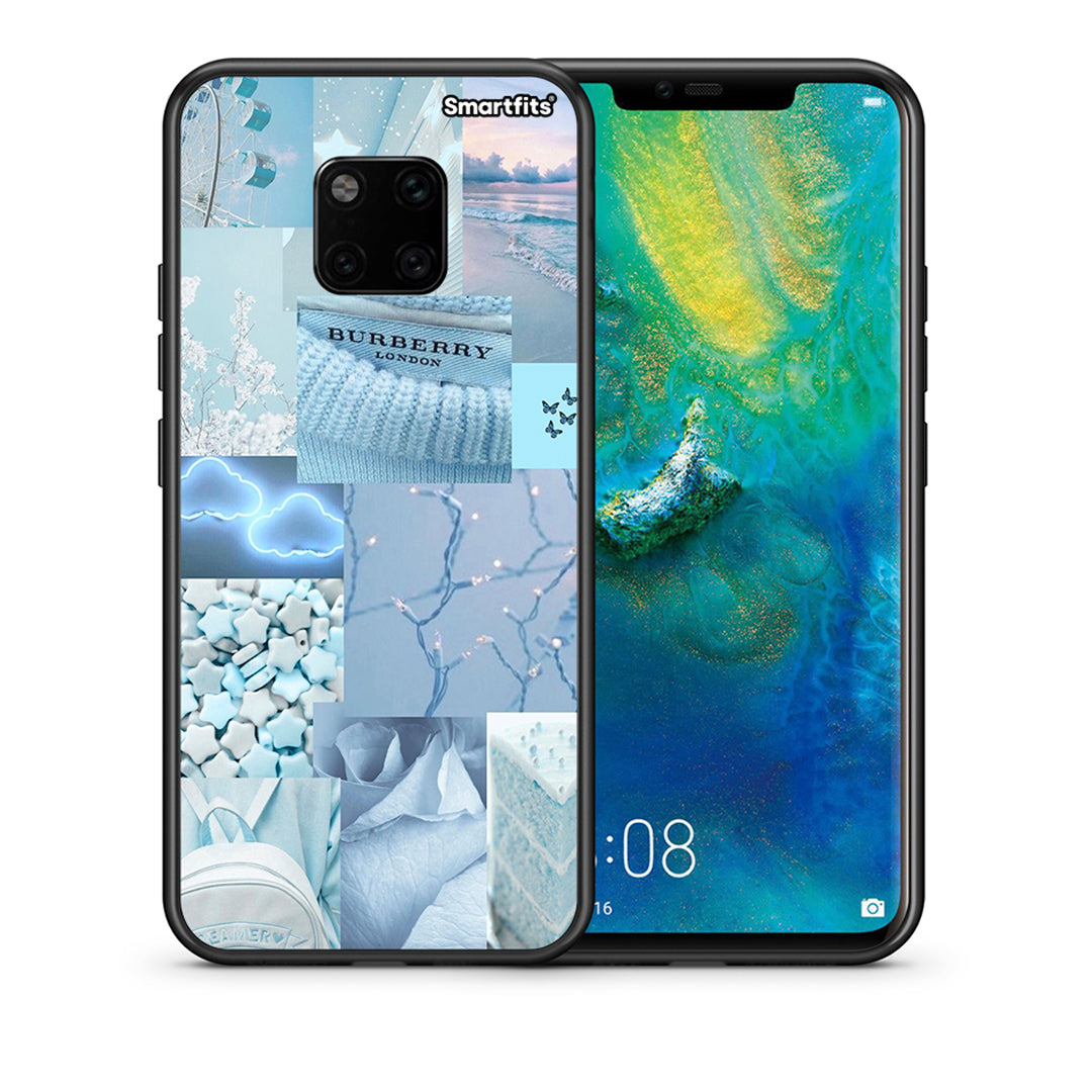 Θήκη Huawei Mate 20 Pro Ciel Aesthetic Collage από τη Smartfits με σχέδιο στο πίσω μέρος και μαύρο περίβλημα | Huawei Mate 20 Pro Ciel Aesthetic Collage case with colorful back and black bezels