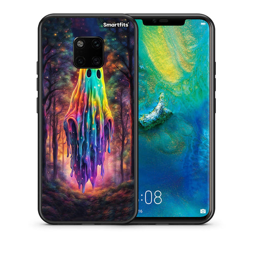 Θήκη Huawei Mate 20 Pro Halloween Ghost από τη Smartfits με σχέδιο στο πίσω μέρος και μαύρο περίβλημα | Huawei Mate 20 Pro Halloween Ghost case with colorful back and black bezels