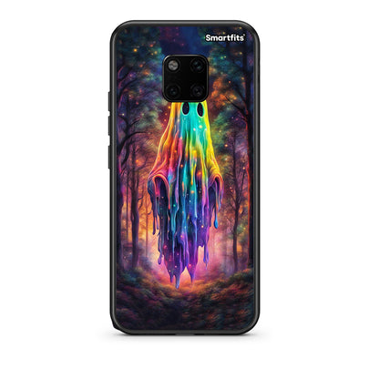 Huawei Mate 20 Pro Halloween Ghost θήκη από τη Smartfits με σχέδιο στο πίσω μέρος και μαύρο περίβλημα | Smartphone case with colorful back and black bezels by Smartfits