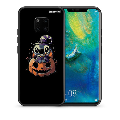 Θήκη Huawei Mate 20 Pro Halloween Stitch από τη Smartfits με σχέδιο στο πίσω μέρος και μαύρο περίβλημα | Huawei Mate 20 Pro Halloween Stitch case with colorful back and black bezels