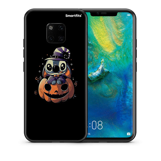 Θήκη Huawei Mate 20 Pro Halloween Stitch από τη Smartfits με σχέδιο στο πίσω μέρος και μαύρο περίβλημα | Huawei Mate 20 Pro Halloween Stitch case with colorful back and black bezels