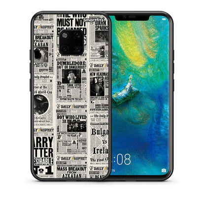 Θήκη Huawei Mate 20 Pro Harry Paper από τη Smartfits με σχέδιο στο πίσω μέρος και μαύρο περίβλημα | Huawei Mate 20 Pro Harry Paper case with colorful back and black bezels