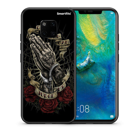 Θήκη Huawei Mate 20 Pro Judge By God από τη Smartfits με σχέδιο στο πίσω μέρος και μαύρο περίβλημα | Huawei Mate 20 Pro Judge By God case with colorful back and black bezels