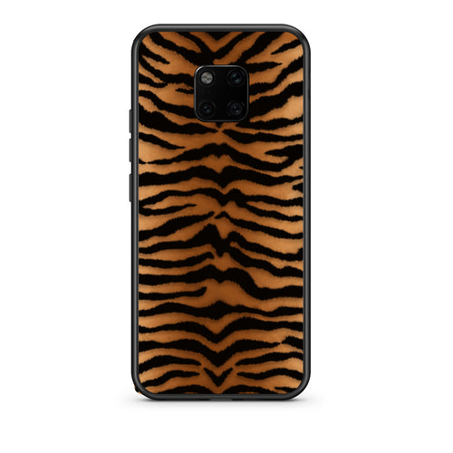 Θήκη Huawei Mate 20 Pro Tiger Print Orange and Black από τη Smartfits με σχέδιο στο πίσω μέρος και μαύρο περίβλημα | Huawei Mate 20 Pro Tiger Print Orange and Black case with colorful back and black bezels
